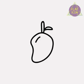 Mango icon Stock Illustration