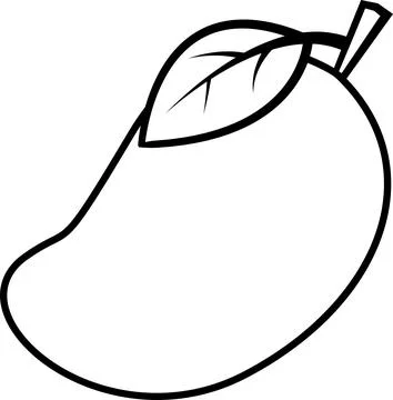 Mango icon. Illustrazione stock