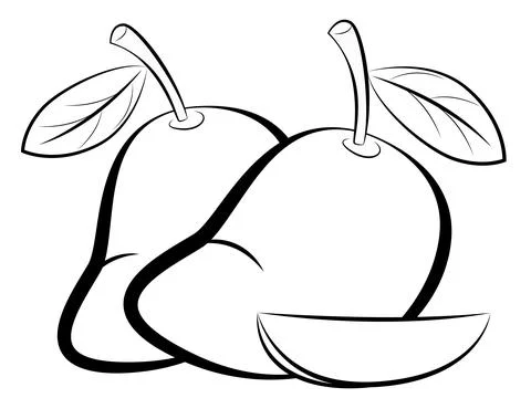 Mango icon Stock Illustration