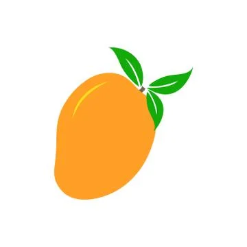 Mango icon leaf  Stock Illustration