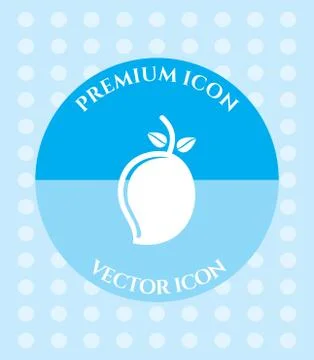 Mango Icon for Web, Applications, Software &amp; Graphic Designs. Stock Illustration