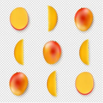 Mango Isolated Transparent Background Stock Illustration