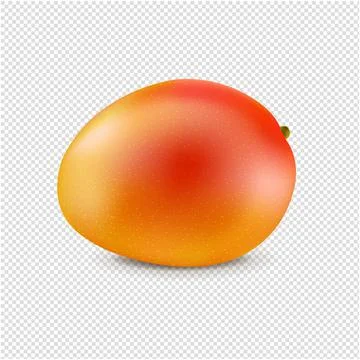 Mango Isolated Transparent Background Stock Illustration