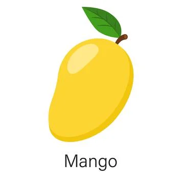 Mango isolated on white background Stock Illustration