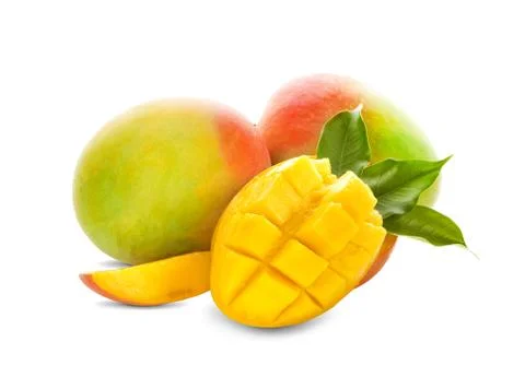 Mango isolated on white background Stock Photos