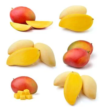 Mango isolated on white background Stock Photos
