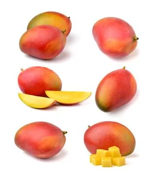 Mango isolated on white background Stock Photos