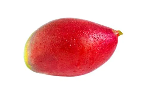Mango isolated on a white background. Ripe tropical fruits. Stock Photos