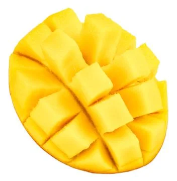 Mango isolated on white background, top view Stock Photos
