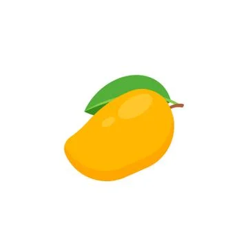 Mango isolated on white background. Vector illustration. Stock Illustration