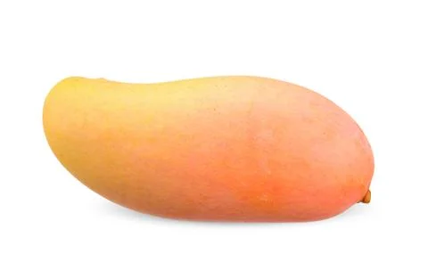 Mango isolated on white clipping path Stock Photos