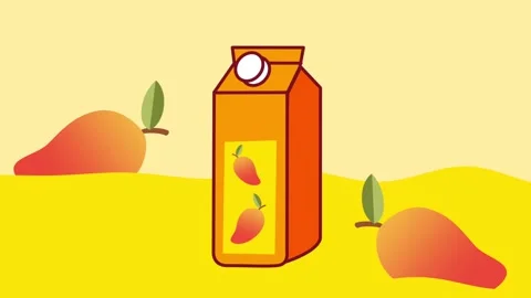 Mango Juice Packaging Stock Footage 335631378