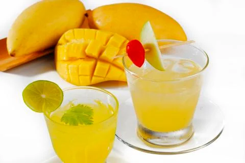 Mango juice Stock-Fotos
