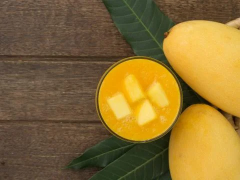 Mango juice Stock Photos