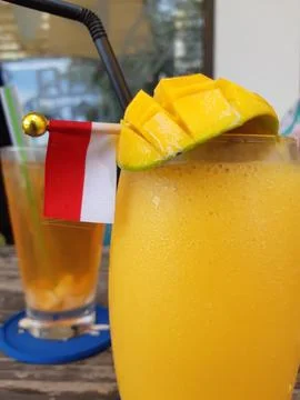 Mango Juice Stock Photos