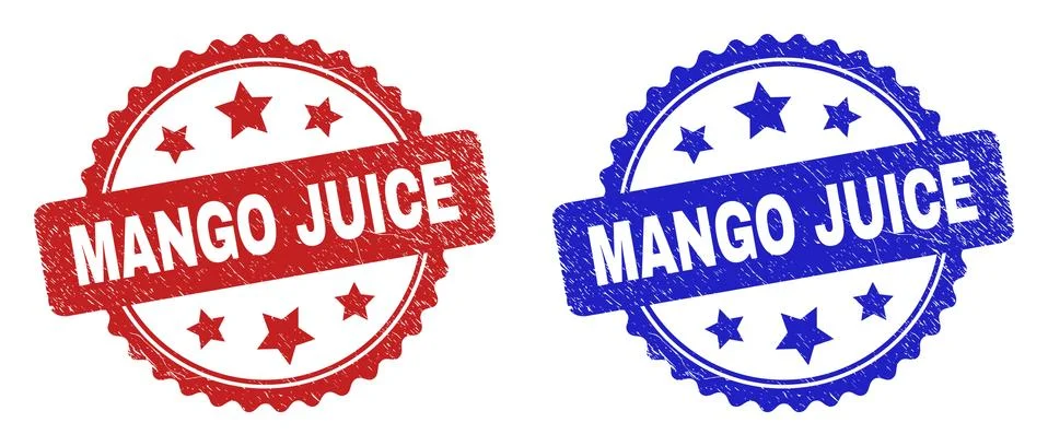 MANGO JUICE Rosette Watermarks with Corroded Surface Stock Illustration