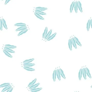 Mango leaf glyph seamless pattern Stock Illustration