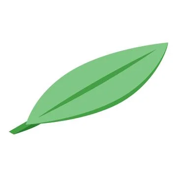 Mango leaf icon, isometric style Stock Illustration