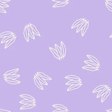 Mango leaf line seamless pattern Stock Illustration