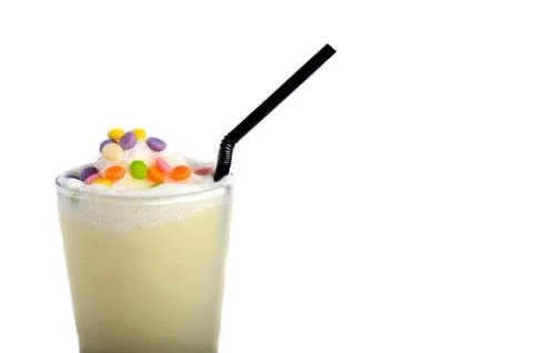 Mango milkshake drink Stock Photos