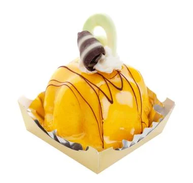 Mango mousse Stock Photos