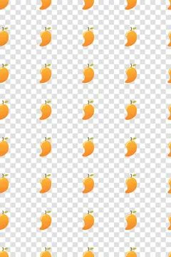 Mango pattern. Fresh fruit background. Seamless background. Vector illustrati 스톡 일러스트