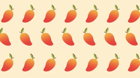 Mango Pattern Layout Stock Footage 335631335