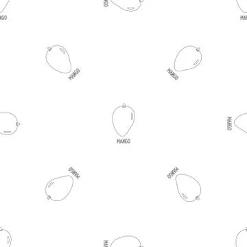 Mango pattern seamless Stock Illustration