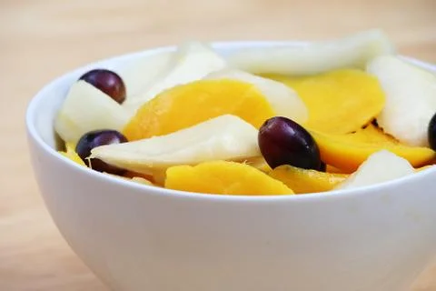 Mango pear salad Foto stock
