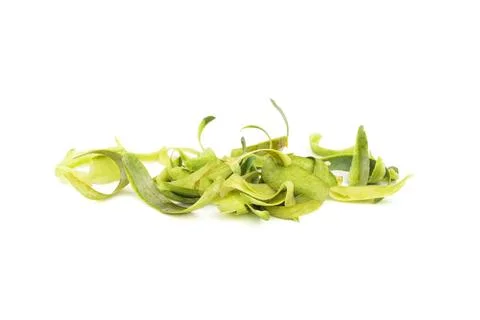 Mango peel isolated on white background Stock Photos