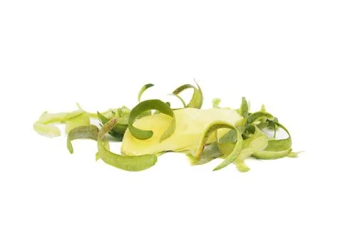 Mango peel isolated on white background Stock Photos