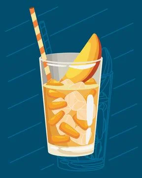 Mango refresh juice Stock Illustration