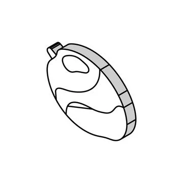 Mango ripe delicious isometric icon vector illustration Stock Illustration