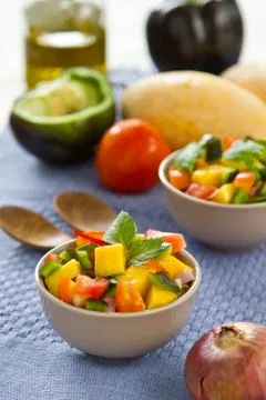 Mango salsa Foto stock