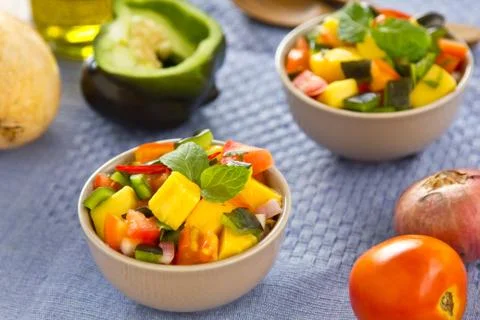 Mango salsa Stock Photos