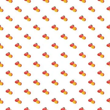 Mango seamless pattern. Vegan organic eco fruit background. vector illustration. Stock Illustration