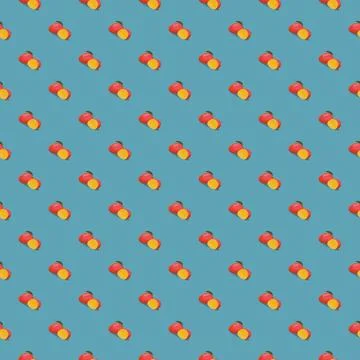 Mango seamless pattern. Vegan organic eco fruit background. vector illustration. 스톡 일러스트