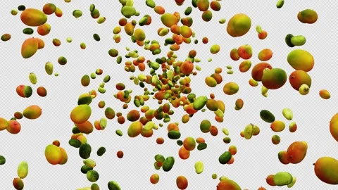 Mango Set Explosion 01 4K 스톡 동영상 275311457