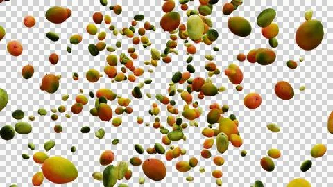 Mango Set Explosion Stock Photos