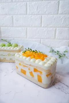 Mango Shortcake box 写真素材
