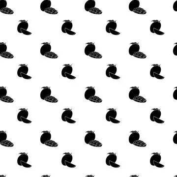 Mango simple seamless pattern on white background. イラスト素材