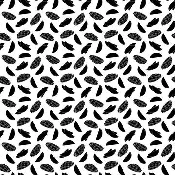 Mango simple seamless pattern on white background. Stock Illustration