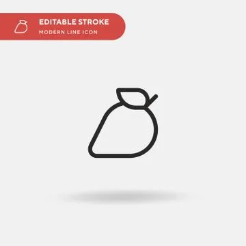 Mango Simple vector icon. Illustration symbol design template for web mobile  Illustrazione stock