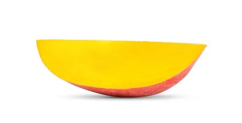 Mango slice isolated on white background Stock Photos