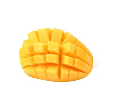 Mango slice isolated on white background Stock Photos