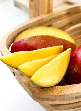 Mango slices Stock Photos