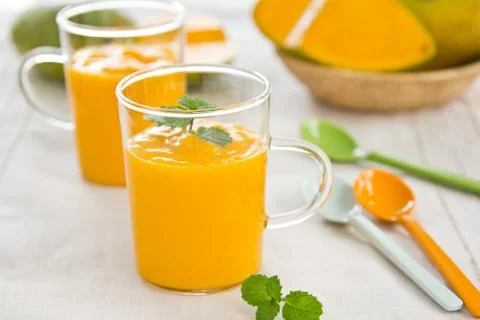 Mango smoothie Stock Photos