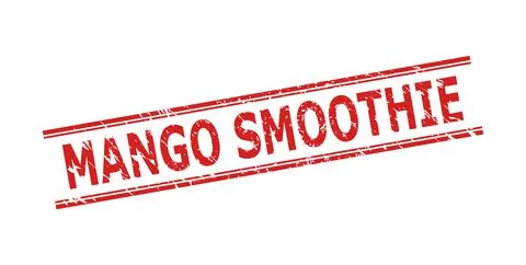 MANGO SMOOTHIE Watermark with Corroded Style and Double Parallel Lines Stock Illustration