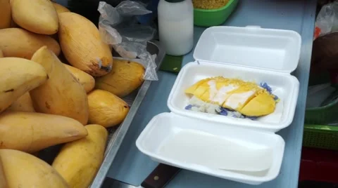 Mango Sticky Rice 库存影片 63973362