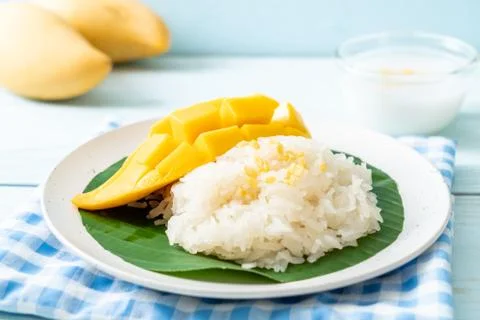 Mango with sticky rice Foto stock